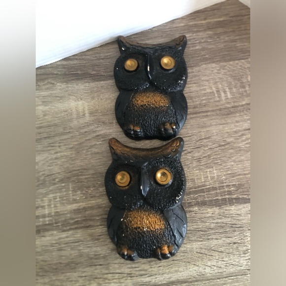 Vtg MCM Chalkware Pair of Owls - Picture 2 of 12